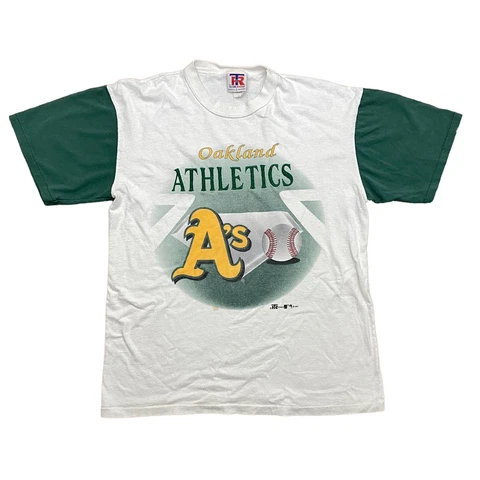 Vintage 90s Oakland Athletics As T-Shirt  MLB Baseball Made In USA Size L Cover