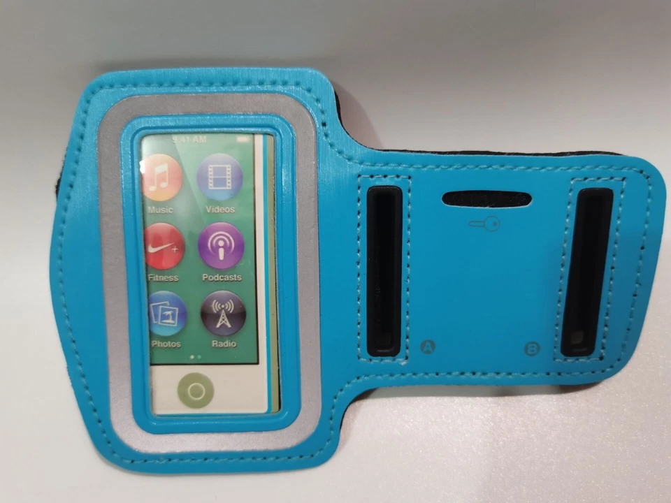 NEW For IPOD NANO 7 SPORTS WORKOUT ARMBAND GYM WRIST BAND STRAP CASE -ALL COLORS - Image 1 of 4