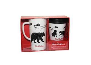Tim Hortons Big Bear and Little Bear Coffee Mug Set - Picture 1 of 3