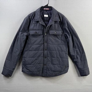 Apolis Global Citizen Jacket Mens Large Blue Quilted CPO Button Up Insulated - Picture 1 of 23