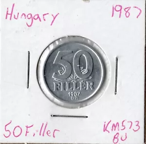 Coin Hungary 50 Fillér 1987 KM574 - Picture 1 of 2