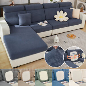 1/2/3/4 Seater Stretch Sofa Seat Cushion Covers Couch Lounge Slipcover Universal