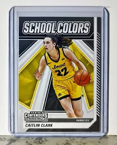 Caitlin Clark 2024 Panini Contenders #SC3 School Colors Basketball Card Hawkeyes - Picture 1 of 2