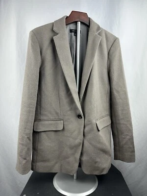 Ann Taylor Women’s Suit Blazer Light Brown Size 10 Single Button Blazer — 第 1/4 张图片