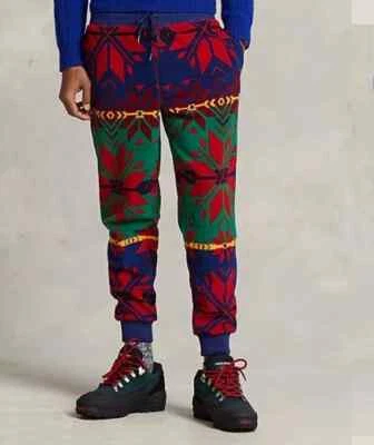 Pantalón de chándal Ralph Lauren Polo Isle polar vacaciones Sun Valley copo de nieve talla L Foto 1 de 3