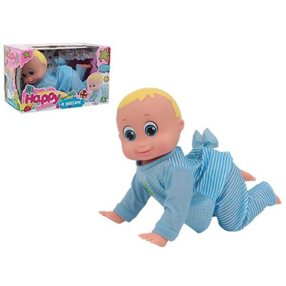 HAY01000 BAMBOLA HAPPY BABIES A GATTONI - Immagine 1 di 1
