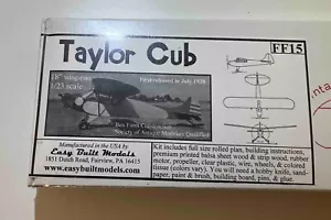 New Taylor Cub 18" Wingspan Easy Built Model Free flight Kit - Picture 1 of 3