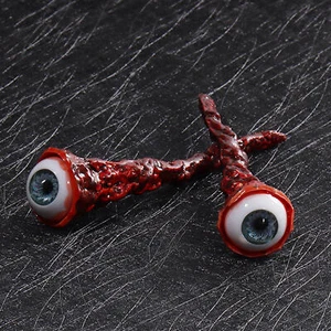 2pcs Halloween Horror Movie Prop Ripped Out Eyeball Halloween Fake Eyeball Prop - Picture 1 of 12