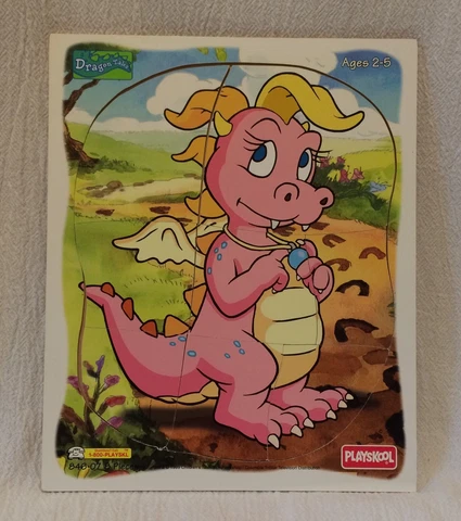 Dragon Tales 1999 Wooden Puzzle Cassie Dragontales Playskool Cover