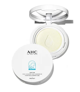 AHC Safe On Cica Calming Sun Cushion Ex 25g SPF50+ PA++++ Monisturizing K-Beauty - Picture 1 of 8