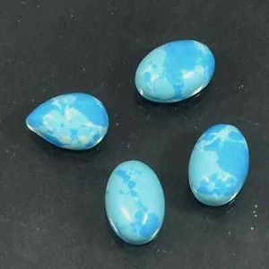 10x14 mm Larimar Oval Natural Mohave/Oyster Copper Turquoise Cabochon Gemstone - Picture 1 of 5
