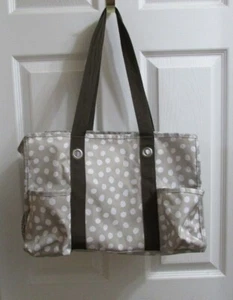 Thirty-one Utility Tote Lotsa Dots Beach Travel Shopping Shoulder Bag Open Top - Picture 1 of 6