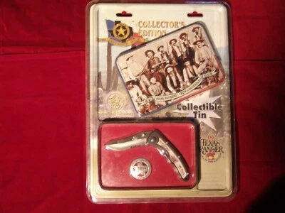Texas Ranger 180 Aniversario 2003 Edición Coleccionista con Lata, Cuchillo e Insignia Nuevo de Lote Antiguo Foto 1 de 4