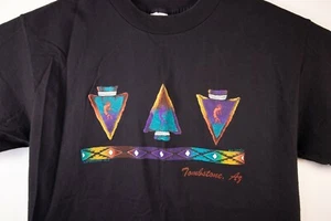 Vtg 80's Tombstone Arizona Aztec Southwestern Graphic Mens L T Shirt - Picture 1 of 4