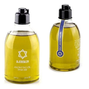 Botella de aceite de la Santa Unción Premium 250 ml - 8,5 oz de Jerusalén Holyland - Imagen 1 de 5