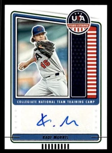 Kade Morris 2023 Panini USA Baseball #CNTC-KM Collegiate National Team Auto - Picture 1 of 2