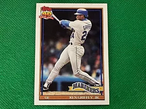 1991 Topps #790 Ken Griffey Jr. GLOW BACK Seattle Mariners - Picture 1 of 2
