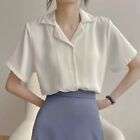 Blouse Solid Color Shirt Casual Solid Color Street Female Polyester Simple
