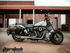 2-1 Exhaust Pipes Muffler fits Harley-Davidson Dyna CVO Fat Bob FXDFSE 2 into 1 - Picture 1 of 11