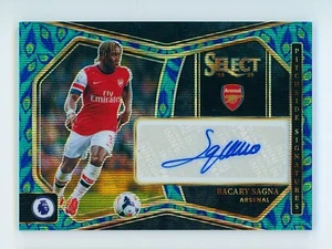 2023-24 Bacary Sagna Panini Select Peacock Arsenal Autographed Card SSP! - Picture 1 of 3