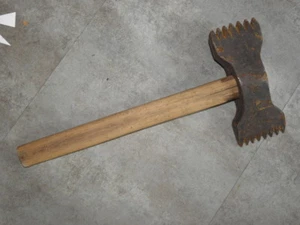 antique tool Bush hammers TROW HOLDEN stone mason marble tombstones Taillant old - Picture 1 of 9