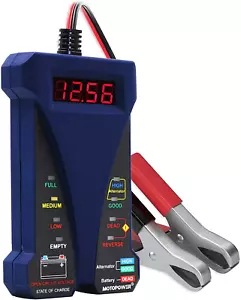12V Digital Battery Tester & Charging System Analyzer - Blue Display - Picture 1 of 6