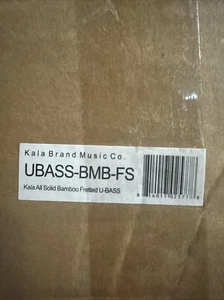 Kala U-BASS Solid Bamboo Fretted Bass Ukulele w/ Deluxe Padded Bag UBASS-BMB-FS - Picture 1 of 1