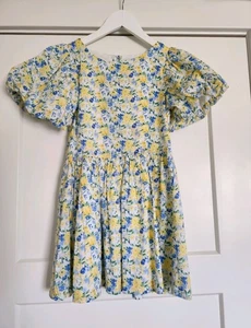Janie and Jack Girls SZ 7 100% Cotton Floral Print Dress - Picture 1 of 3