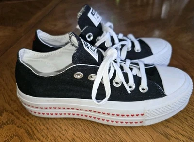 Zapato Converse Chuck Taylor All Star Lift Ox Love Fearless Plataforma Mujer Talla 5 Foto 1 de 4