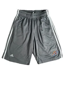 Adidas Gray Oklahoma City Thunder Mens Basketball Shorts Size Small - Picture 1 of 6