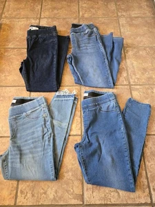 4 Paar Paket Old Navy Rockstar Super Skinny Jeggings Damen Größe 12 Blau Jeans - Bild 1 von 7