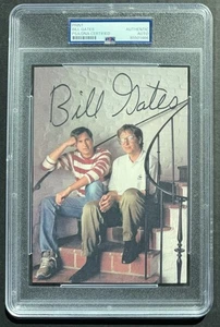 Bill Gates signierter 5x7 Fotodruck PSA/DNA gekapselt Microsoft mit Steve Jobs - Bild 1 von 1