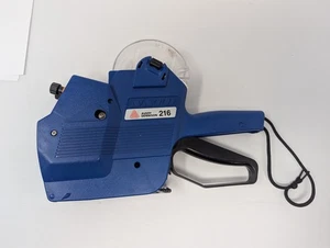 Pistola pegatina precio SATO AVERY DENNISON 216 tienda minorista trabajador azul 2 líneas - Imagen 1 de 9
