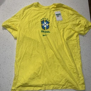 Camiseta de fútbol Nike Brasil para hombre XL DH7585-740 amarillo dinámico - Imagen 1 de 4