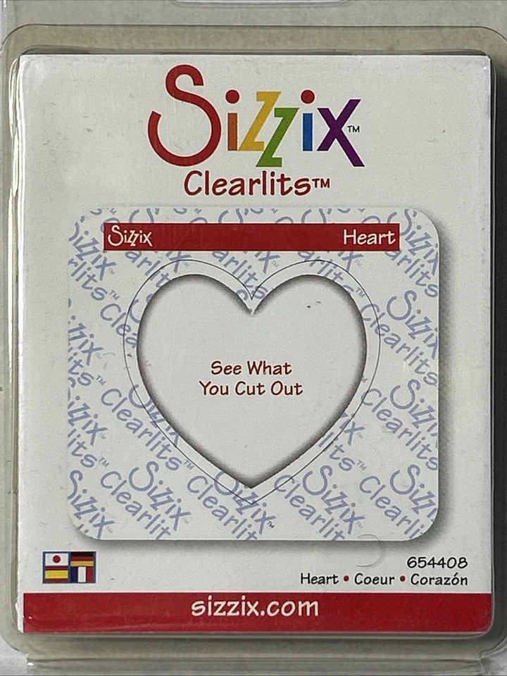 Sizzix Clearlits Die Corazón Hacer Tarjetas Álbumes de Recortes Papel Artesanías Foto 1 de 4