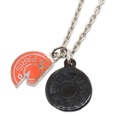 Collar HERMES CARROUSEL Cuerno de Búfalo Serie Motivo Laca Campos Naranja Foto 1 de 4