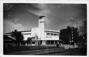 1941 Medan Indonesien Rex Theater Harry Baur Mickey Mouse RPPC Postkarte 25-10625 - Bild 1 von 2