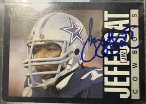 1985 Topps Football #45 Jim Jeffcoat signed Autograph (no COA) - Bild 1 von 2