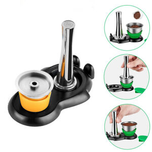 For illy iperEspresso Stainless Steel Coffee Capsule Pod Tamper Base Stand Kit