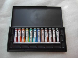 CONFEZIONE 12 TUBI 7,5 ML WATERCOLOUR FINE ACQUERELLI FINE STUDIO MAIMERI - Picture 1 of 3