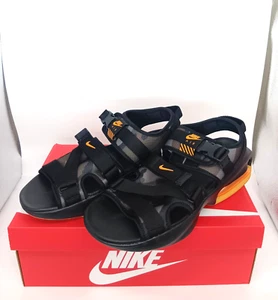Nike Air Max Sol FJ5446-010 Black/Gum Light Brown/Cargo Khaki/Orange Sandals Men - Picture 1 of 9