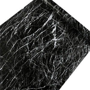 Black Marble Peel and Stick Wallpaper Self-Adhesive Contact Paper 10m - Picture 1 of 4