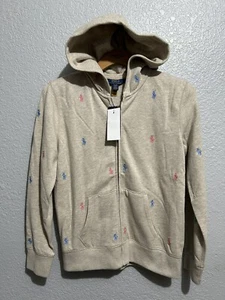 Ralph Lauren polo pony zip up hoodie Youth - Picture 1 of 12