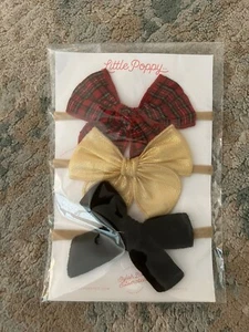 Little Poppy Co Christmas bows December 2023 new - Picture 1 of 2
