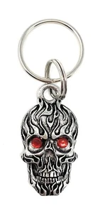 Llavero Llama Calavera Diamante Dije Accesorio Motociclista Paseo Regalo BBK-11, Hecho en EE. UU. - Imagen 1 de 9
