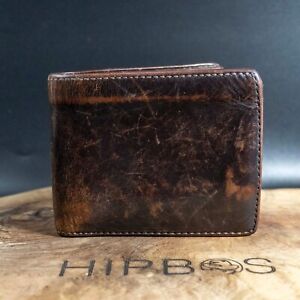Jack Spade Vintage Mens Wallet Bifold Leather Wallet Brown
