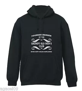 GRUMPY OLD ..FELPA CON CAPPUCCIO DIVERTENTE SLOGAN UOMO TAGLIA DA S-XXL REGALO OMAGGIO P&P - Foto 1 di 1