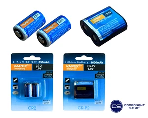 Baterías para cámara de litio CRP2, CR-123A, CR2, 2CR5 de alta potencia VapexTech - Imagen 1 de 3