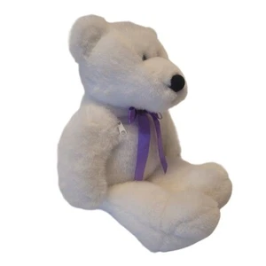 Vintage 1998 Abs Orbis Ah Oh White Plush Teddy Bear Zipper 18" - Picture 1 of 12