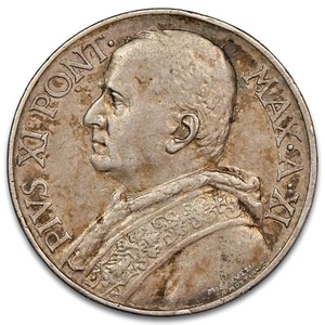 Vatican - 10 lires 1932 argent - Pape Pie XI - KM.8 - pièce monnaie pontificale - Picture 1 of 2